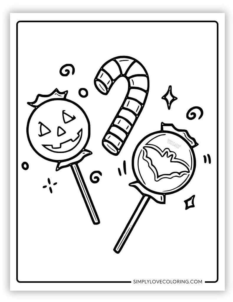 Halloween Candy Coloring Pages Free PDF Printables Simply Love Coloring Halloween Candy Coloring Pages Free PDF Printables Simply Love Coloring