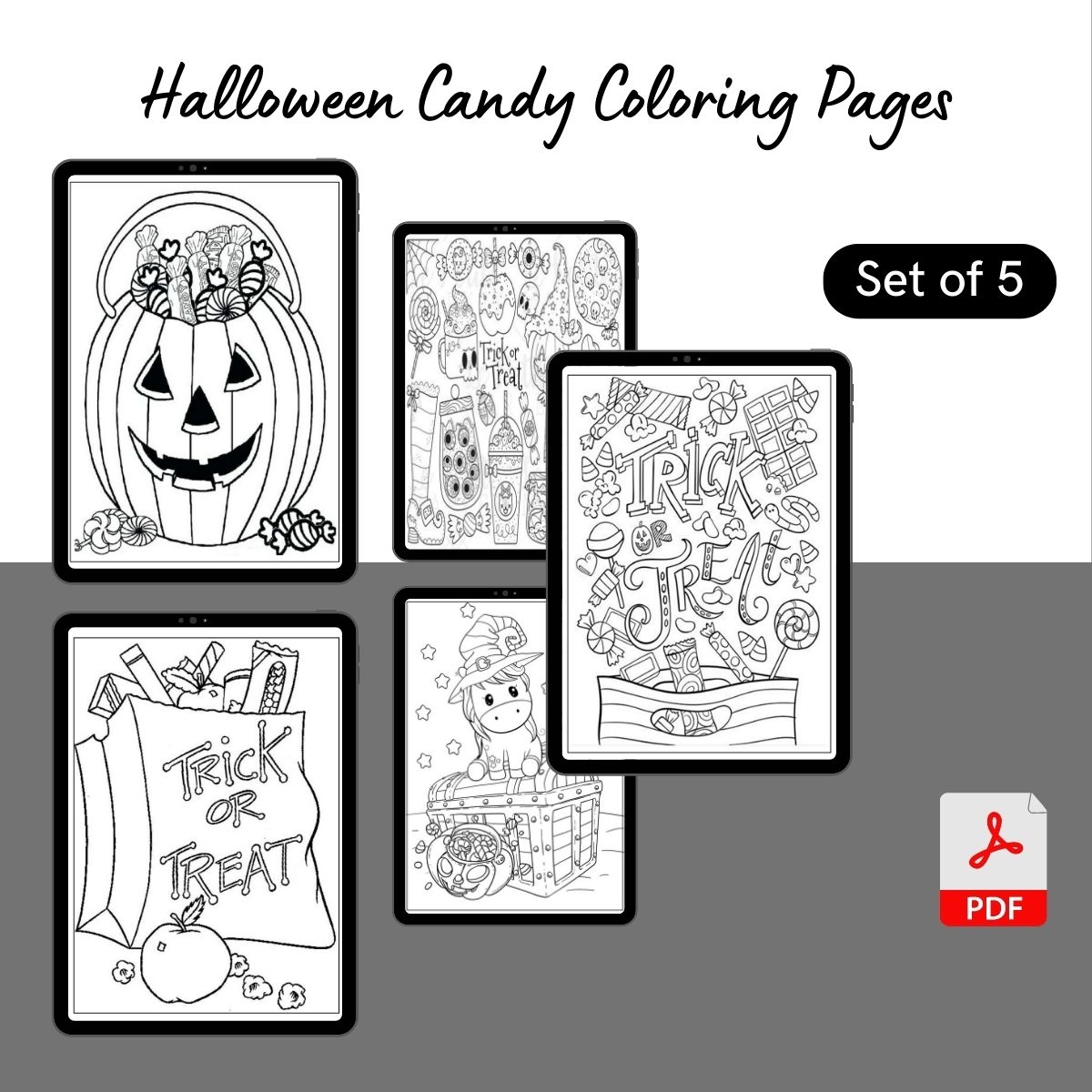halloween candy color pages halloween candy color pages