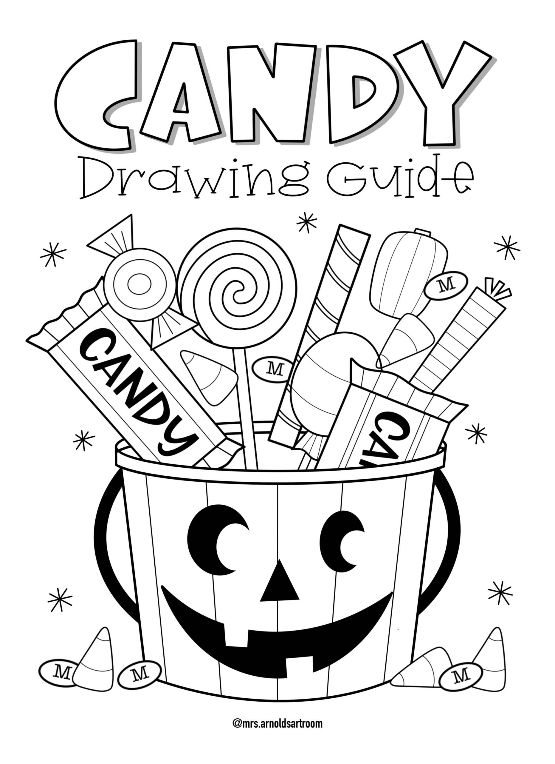 Halloween Candy Guided Drawings By Mrs Arnolds Art Room TPT Halloween Candy Guided Drawings By Mrs Arnolds Art Room TPT
