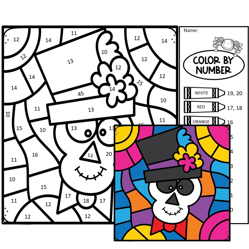 Halloween Color By Number Made By Teachers Halloween Color By Number Made By Teachers