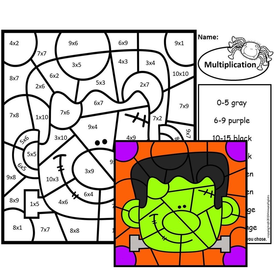 halloween math coloring pages halloween math coloring pages