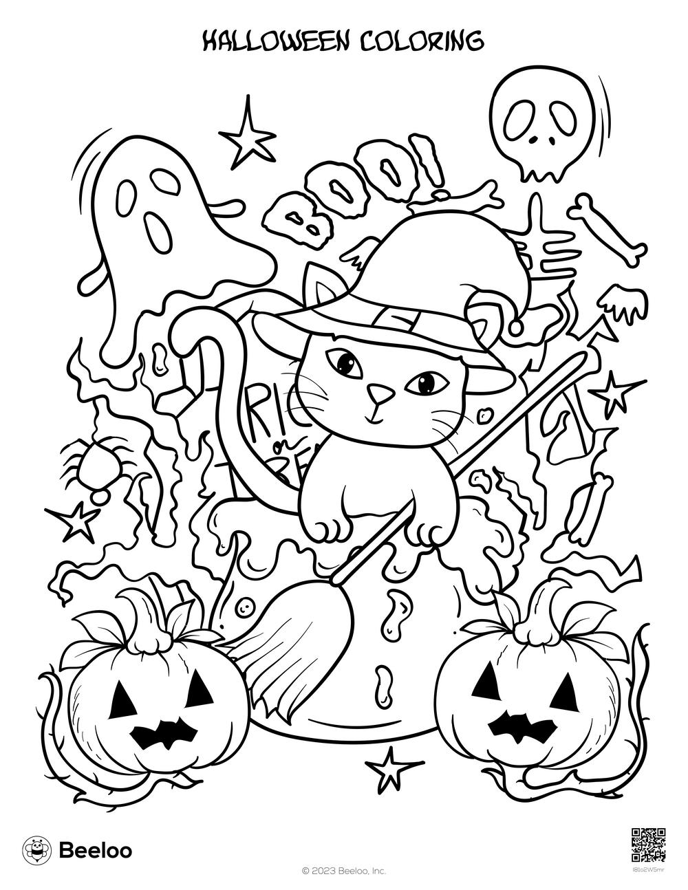 Halloween Coloring Beeloo Printable Crafts And Activities For Kids Halloween Coloring Beeloo Printable Crafts And Activities For Kids