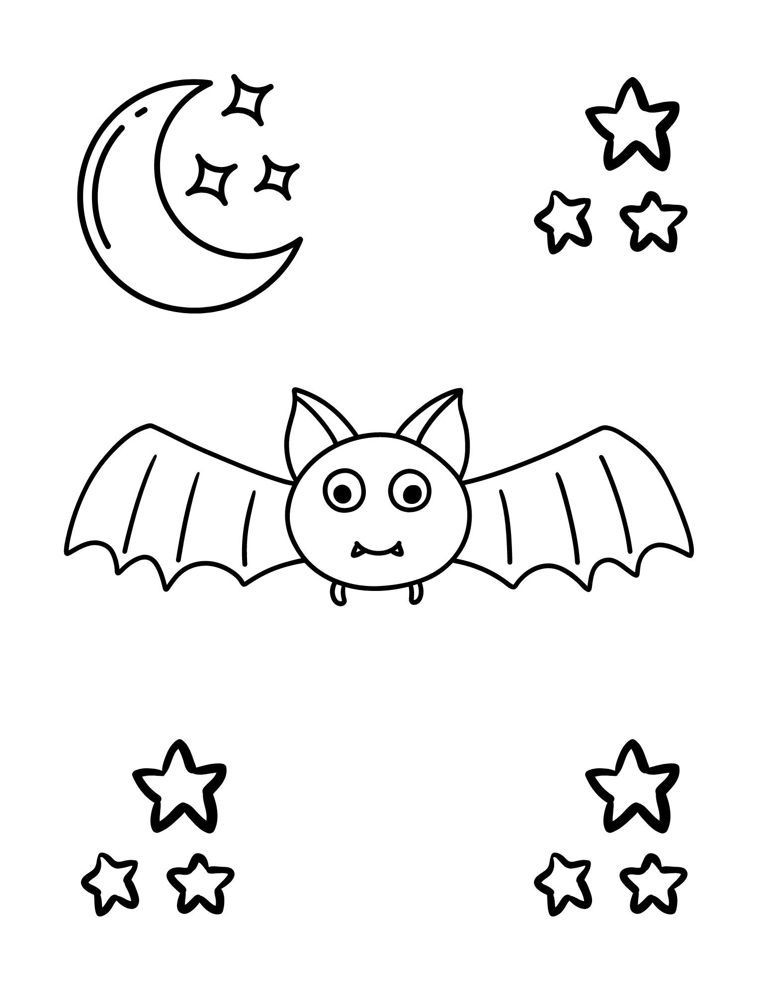 halloween bat coloring pages