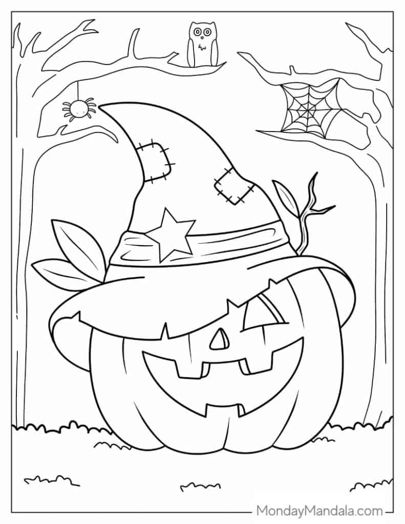 pre k halloween coloring pages
