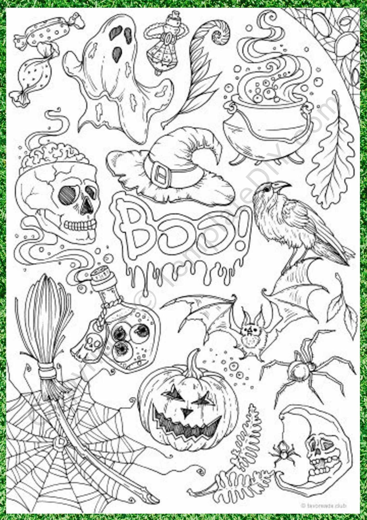 halloween coloring pages for adults printable free halloween coloring pages for adults printable free