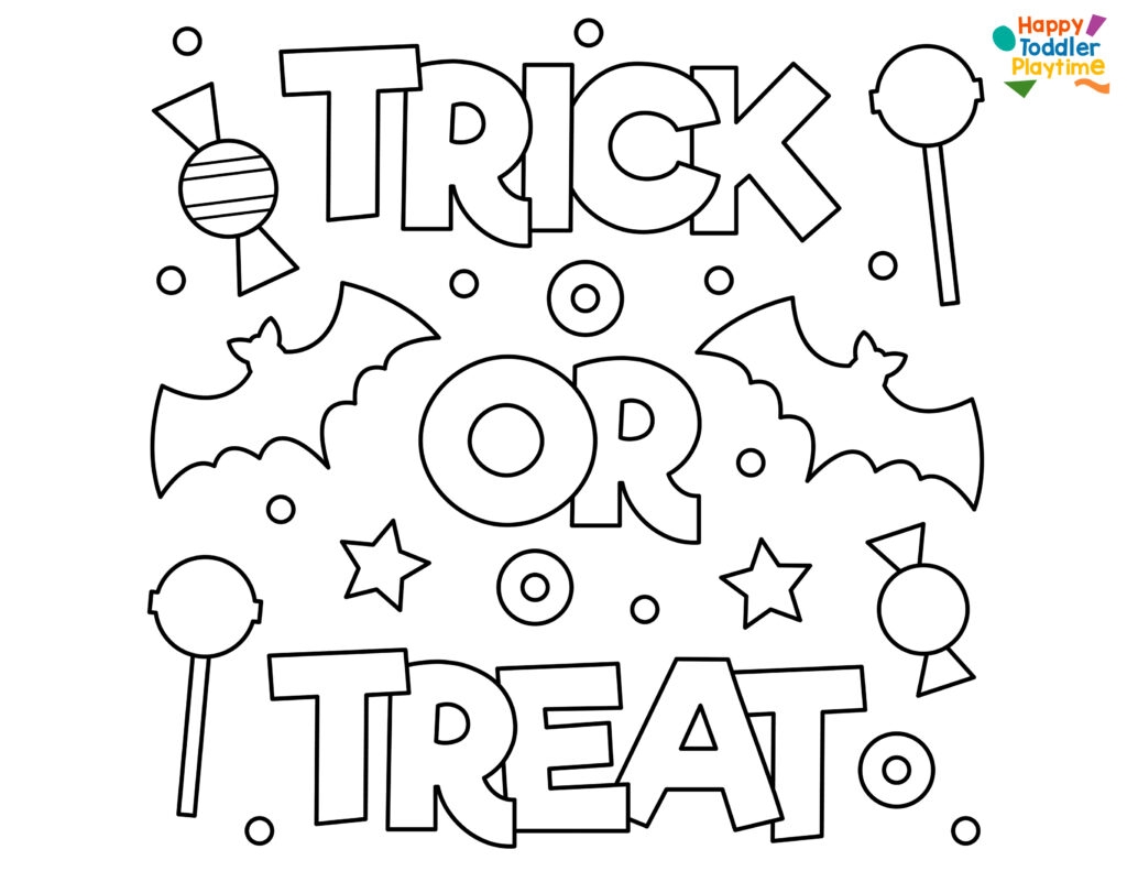 Halloween Coloring Pages For Kids Happy Toddler Playtime