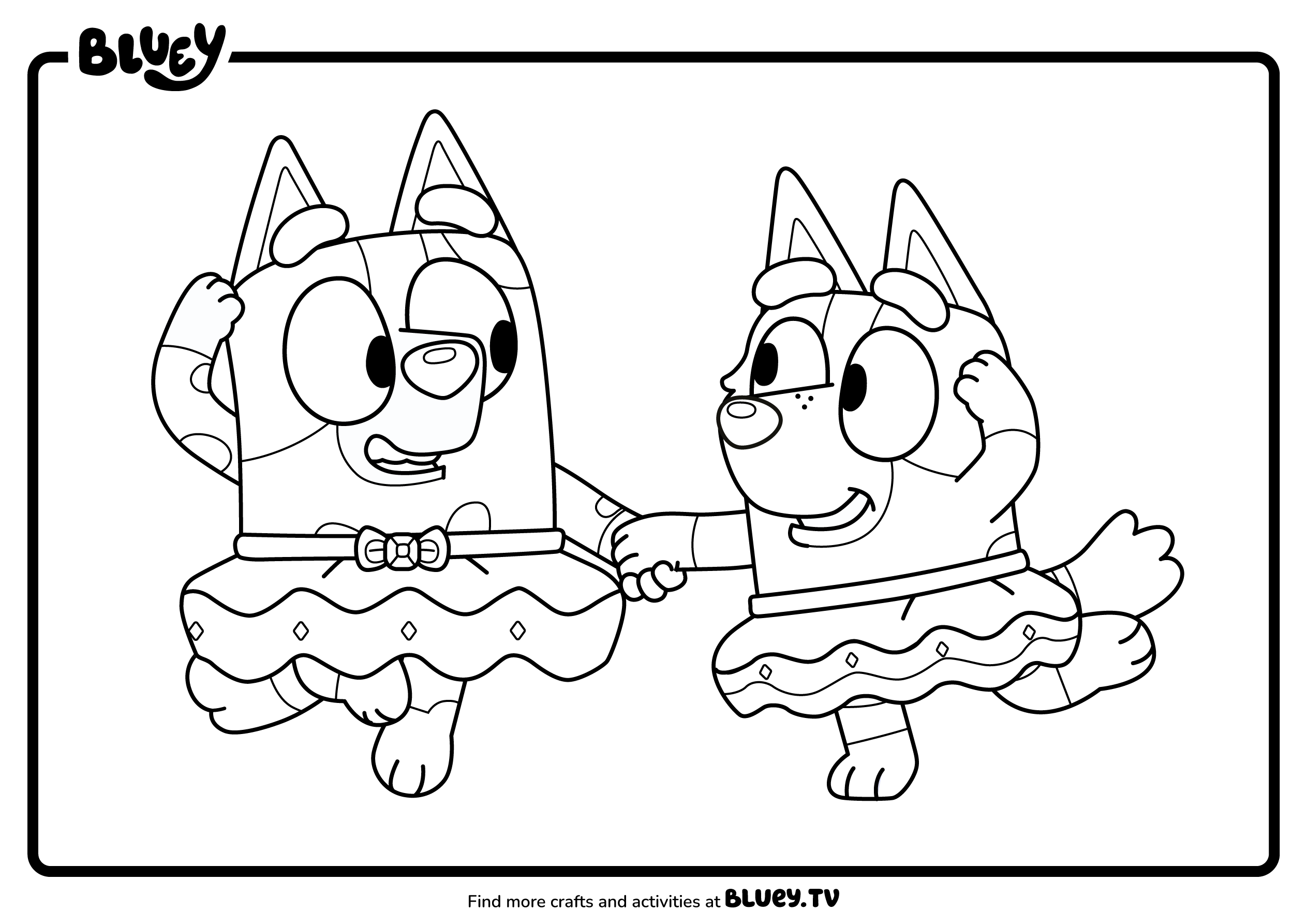 Halloween Friends Colouring Sheets Bluey Official Website