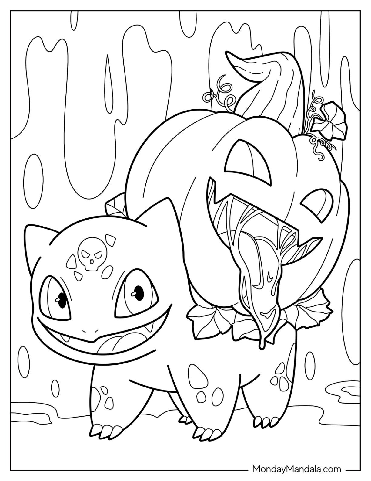 Halloween Pokemon Coloring Pages Free PDF Printables 