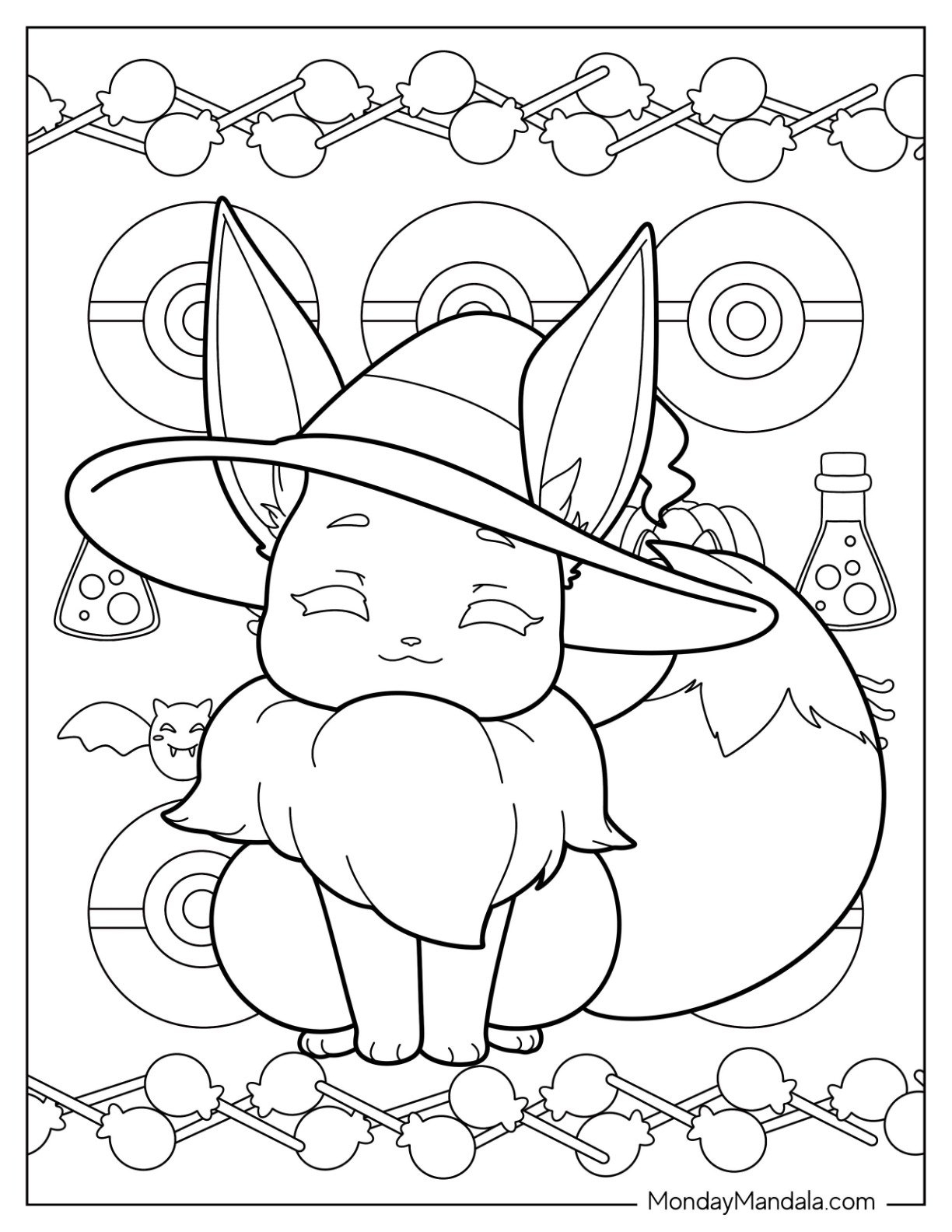 Halloween Pokemon Coloring Pages Free PDF Printables 