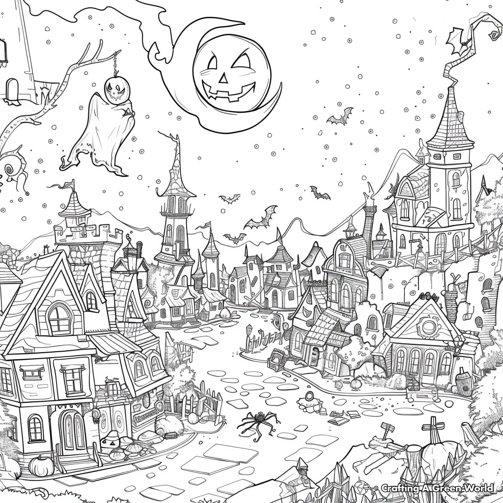 Halloweentown Coloring Pages Free Printable  Halloweentown Coloring Pages Free Printable