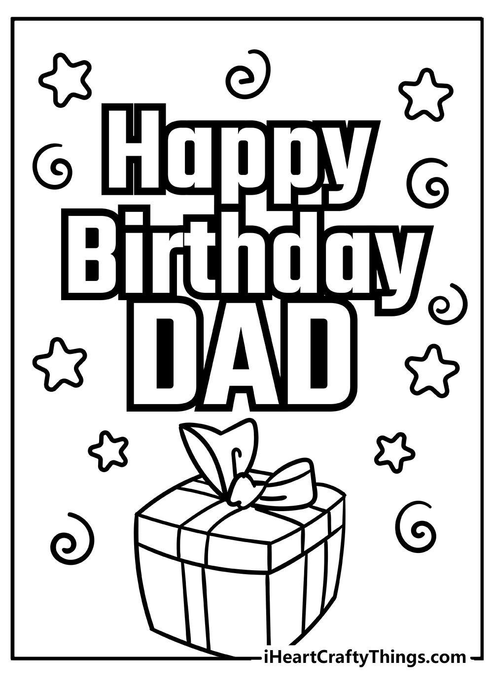 Happy Birthday Dad Coloring Pages 100 Free Printables