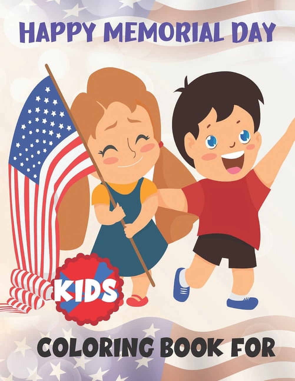 Happy Memorial Day Coloring Book For Kids Walmart