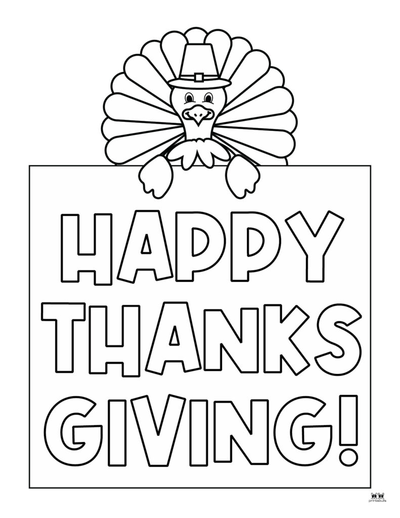 Happy Thanksgiving Coloring Pages 20 FREE Printables Printabulls Happy Thanksgiving Coloring Pages 20 FREE Printables Printabulls