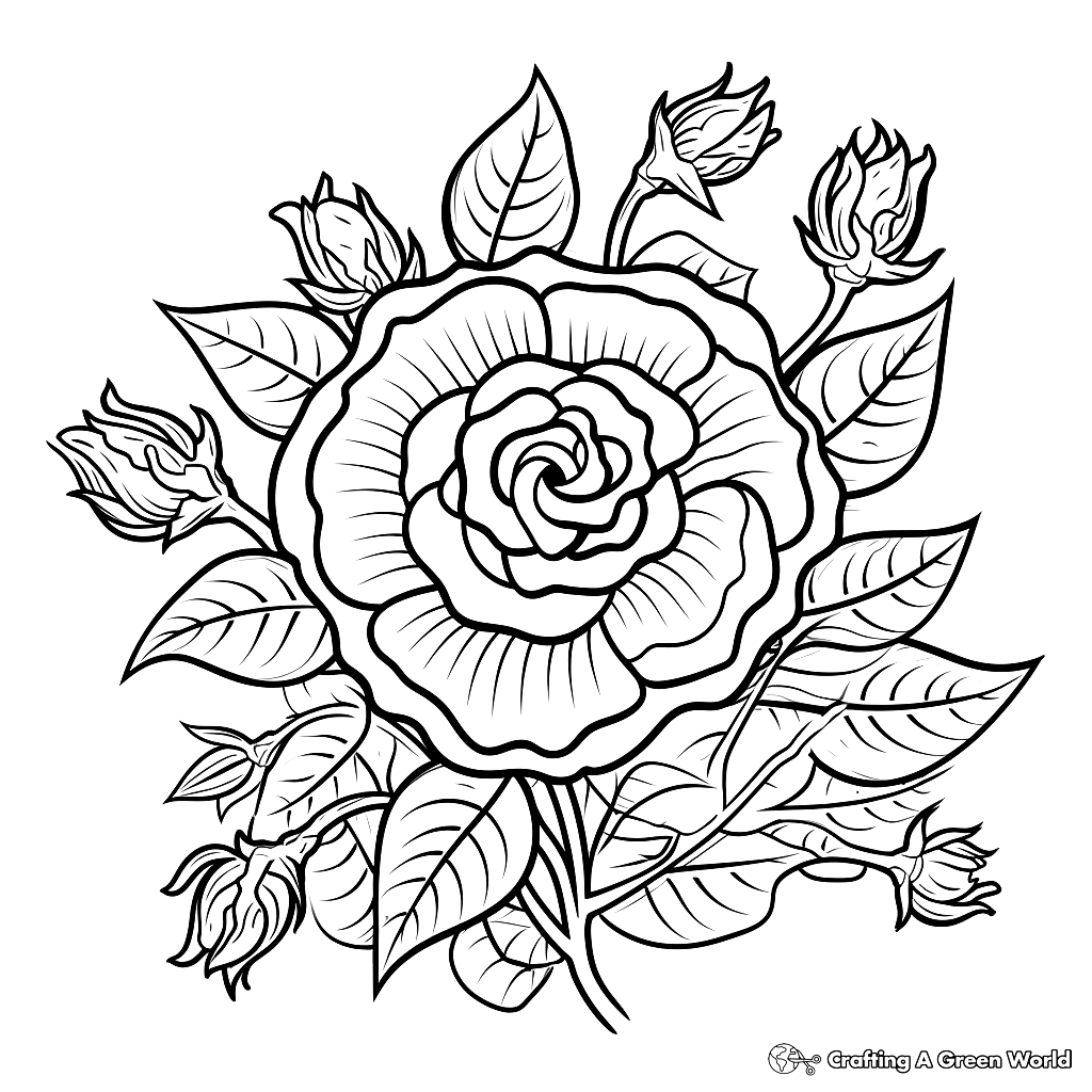 Hard Coloring Pages Of Flowers Free Printable  Hard Coloring Pages Of Flowers Free Printable