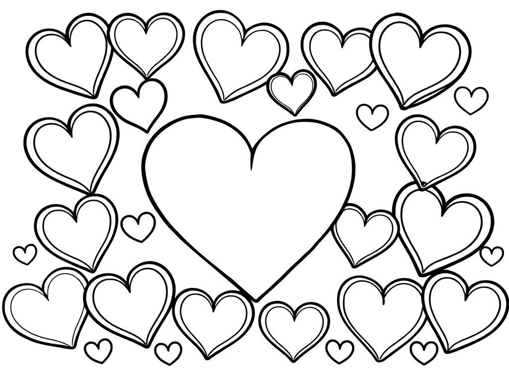 free printable coloring pages hearts