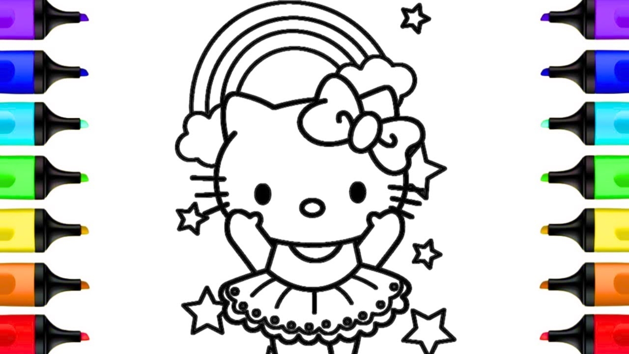 Hello Kitty Ballerina Rainbow Coloring Pages Hello Kitty Coloring Book Pages Art Sanrio YouTube Hello Kitty Ballerina Rainbow Coloring Pages Hello Kitty Coloring Book Pages Art Sanrio YouTube