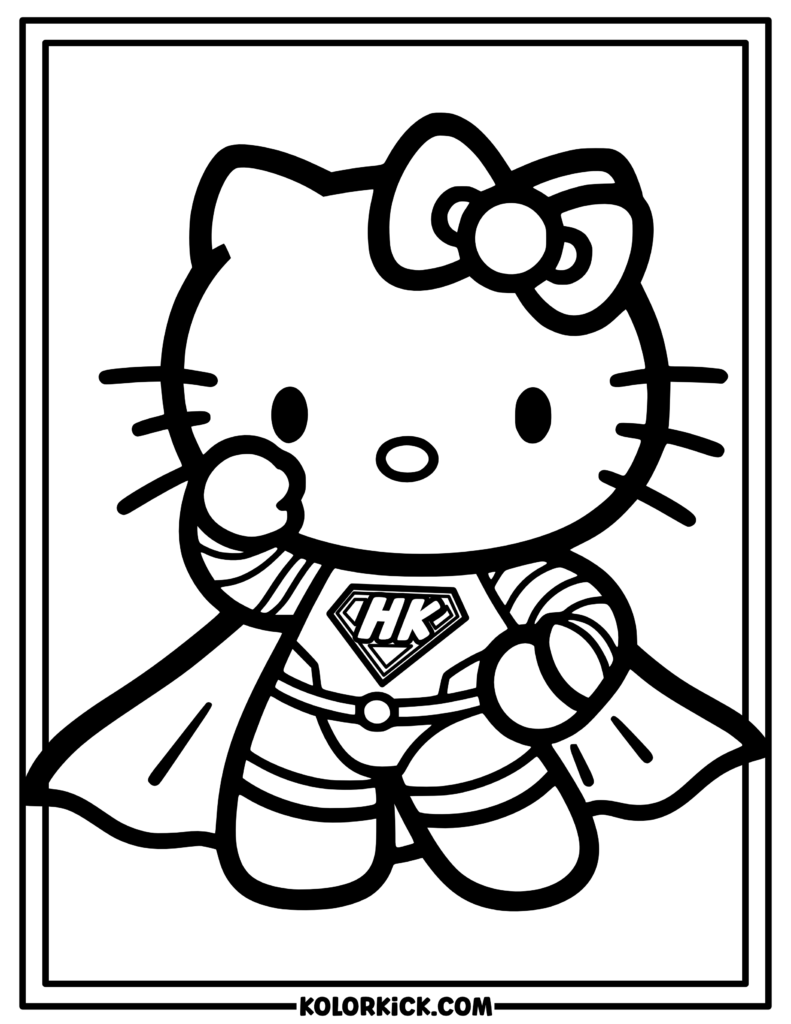 hello kitty coloring pictures
