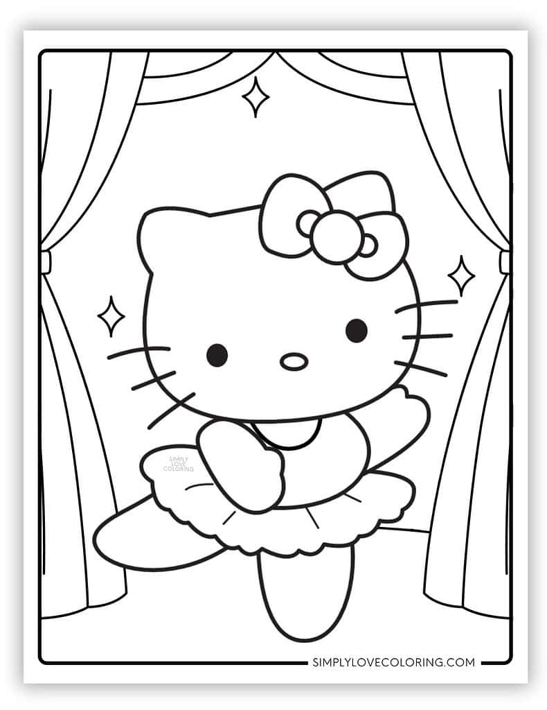 Hello Kitty Coloring Pages Free PDF Printables Simply Love Coloring Hello Kitty Coloring Pages Free PDF Printables Simply Love Coloring