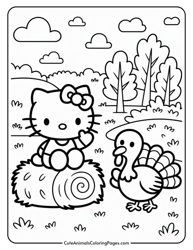 Hello Kitty Coloring Pages Thanksgiving 8 PDF Pages Cute Animals Coloring Pages Hello Kitty Coloring Pages Thanksgiving 8 PDF Pages Cute Animals Coloring Pages