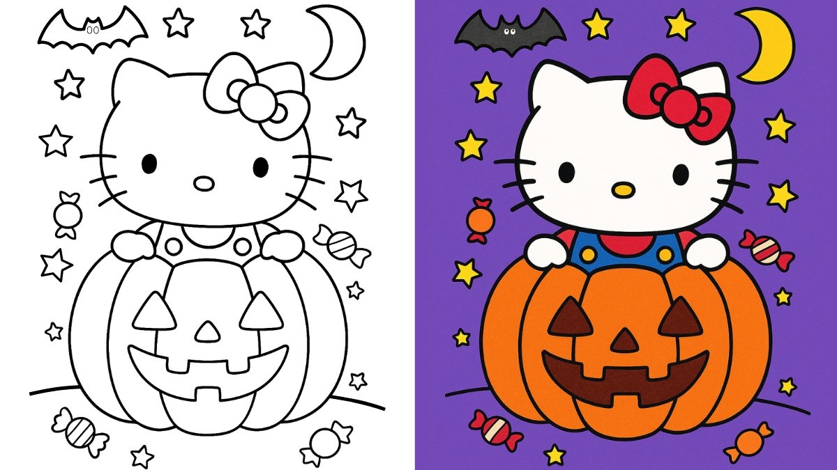 Hello Kitty Halloween Coloring Pages 34 Free Printable PDFs  Hello Kitty Halloween Coloring Pages 34 Free Printable PDFs