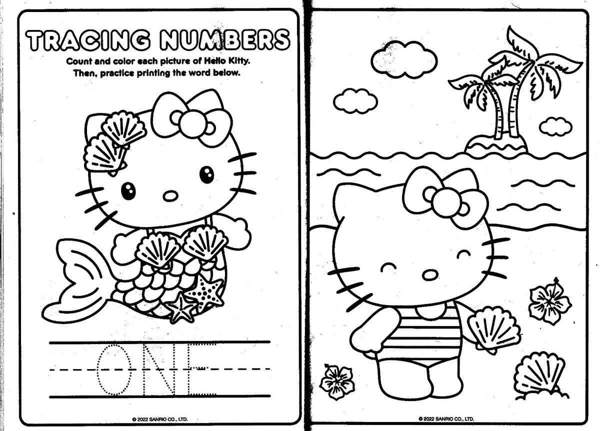 Hello Kitty Jumbo Coloring Activity Book V2 EBay Hello Kitty Jumbo Coloring Activity Book V2 EBay
