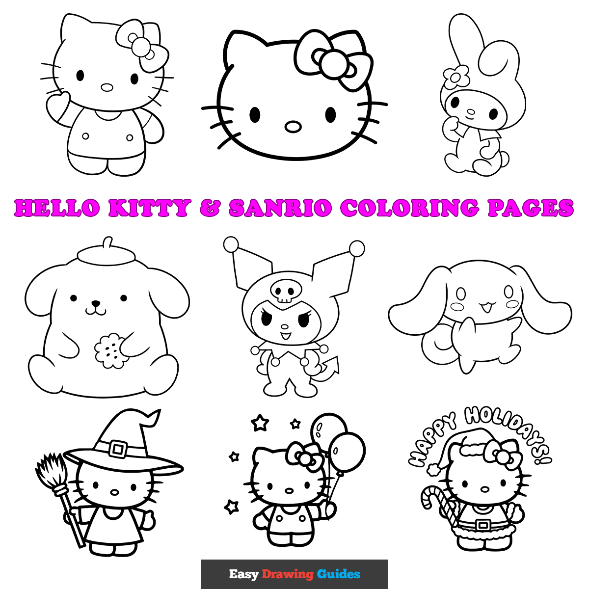 coloring pages hello kitty and friends coloring pages hello kitty and friends