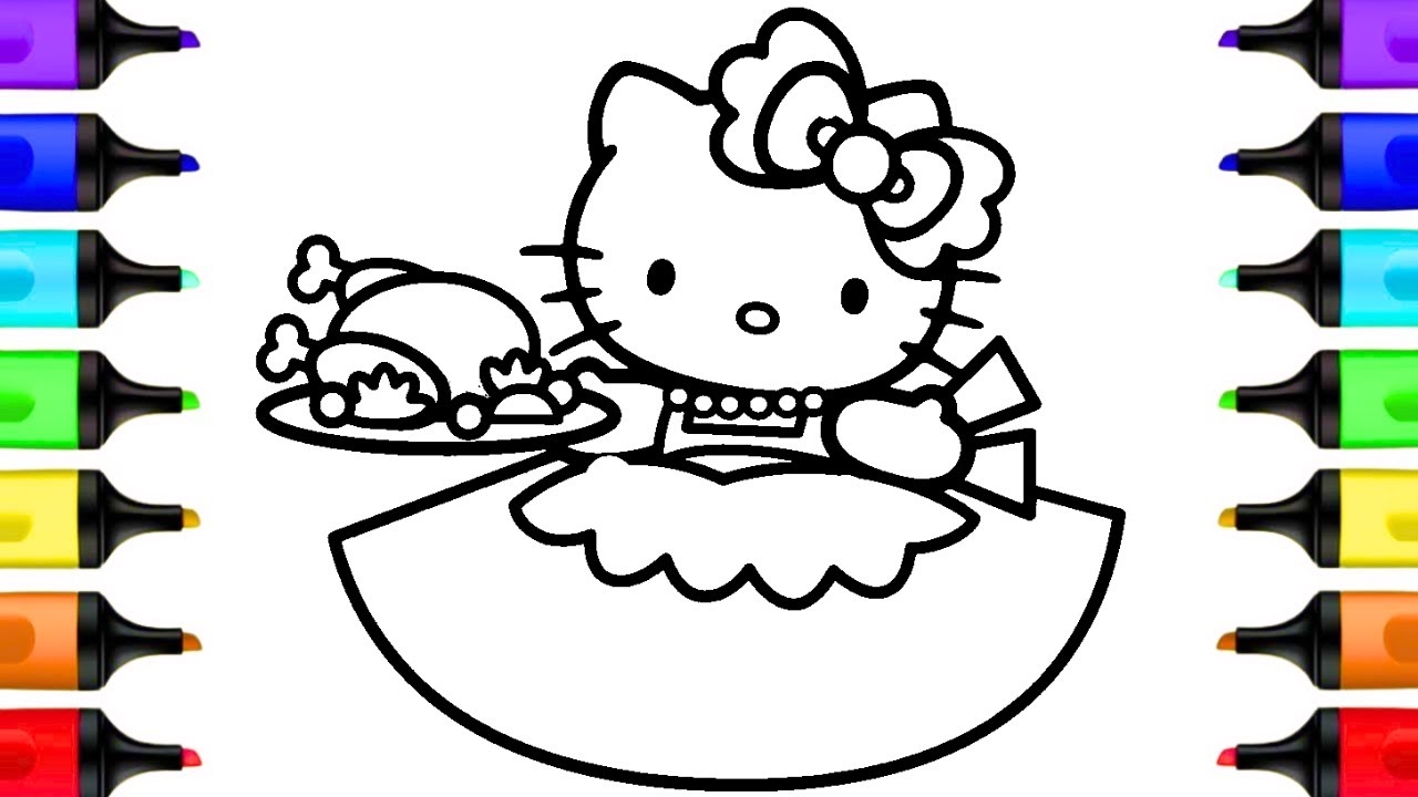 Hello Kitty Turkey Thanksgiving Coloring Pages Thanksgiving Coloring Book Pages Art Sanrio YouTube Hello Kitty Turkey Thanksgiving Coloring Pages Thanksgiving Coloring Book Pages Art Sanrio YouTube