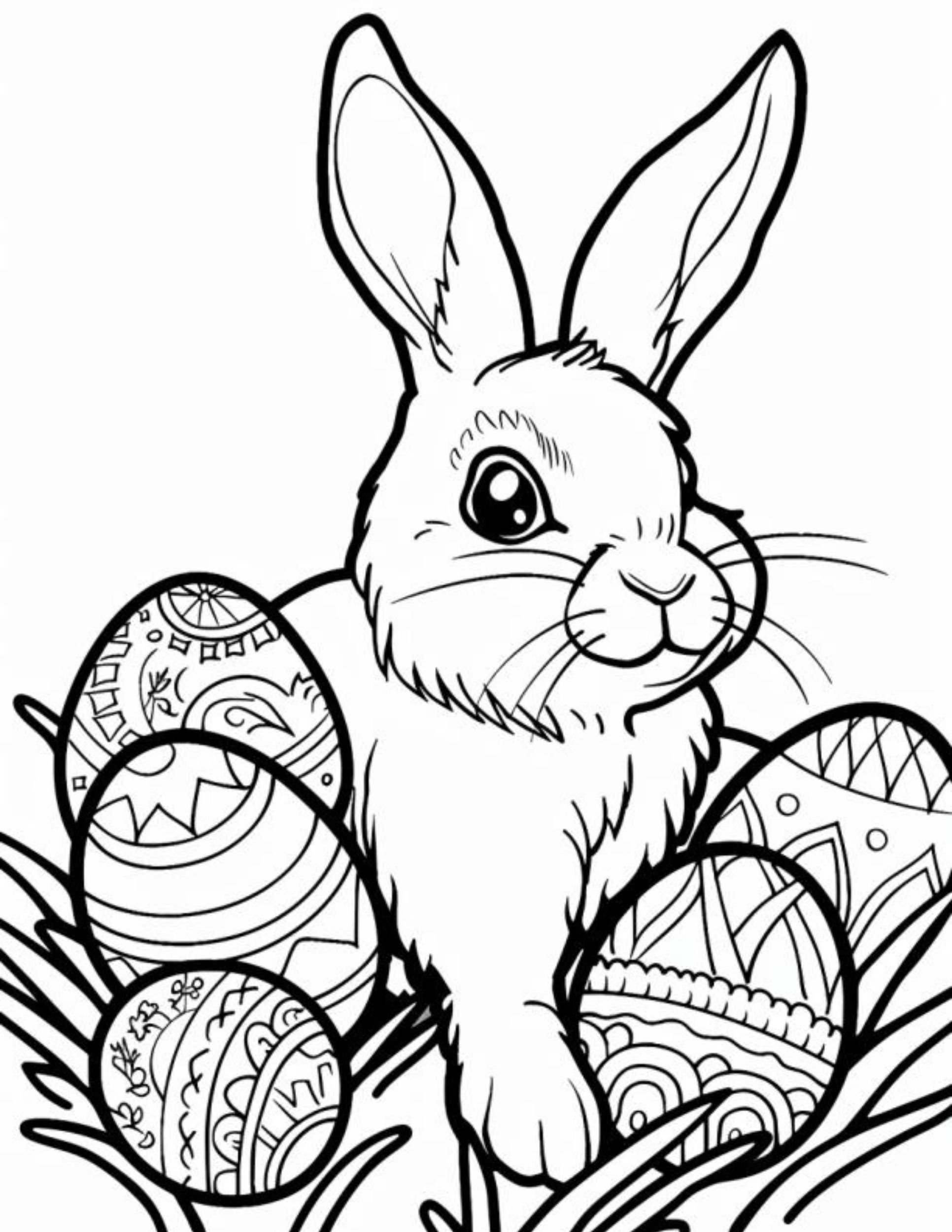 Hop To It Free Printable Easter Bunny Coloring Pages Sew Cute Patterns  Hop To It Free Printable Easter Bunny Coloring Pages Sew Cute Patterns