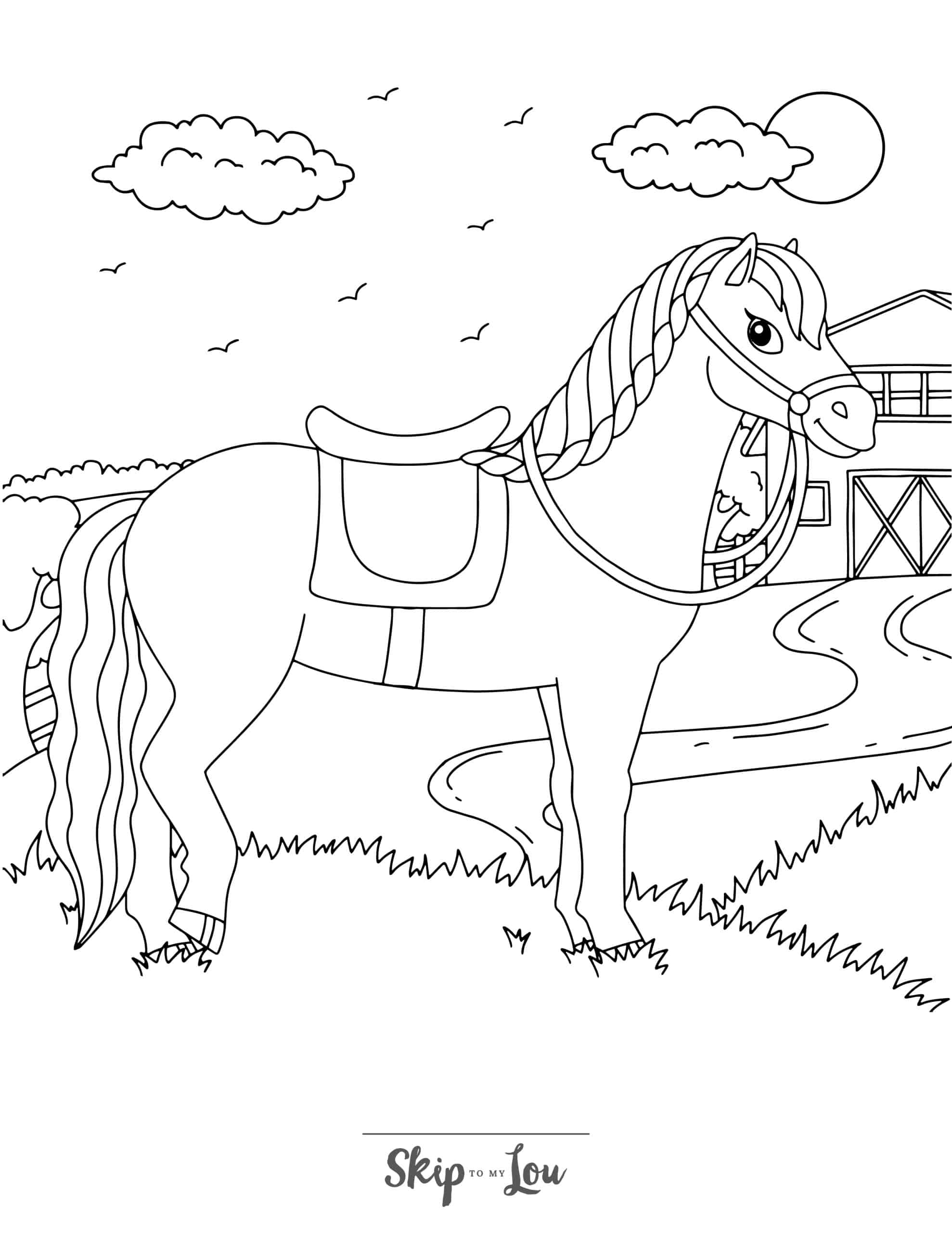 Horse Coloring Pages Free PDF Printables 
