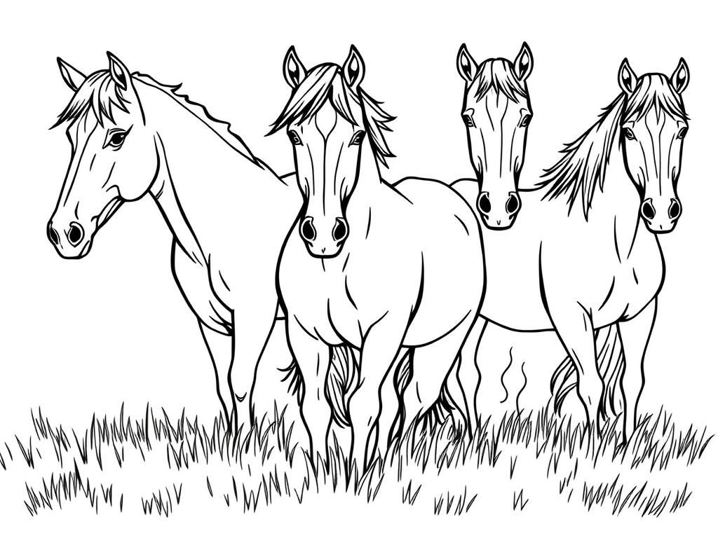 realistic horse coloring pictures realistic horse coloring pictures