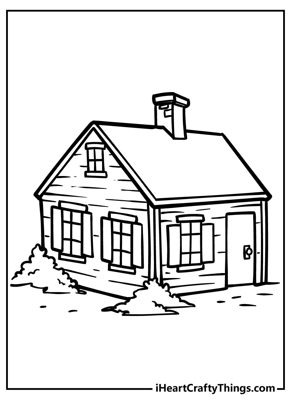 coloring sheet of a house coloring sheet of a house