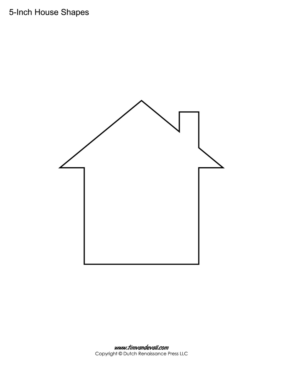 House Templates Free Blank House Shape PDFs House Templates Free Blank House Shape PDFs