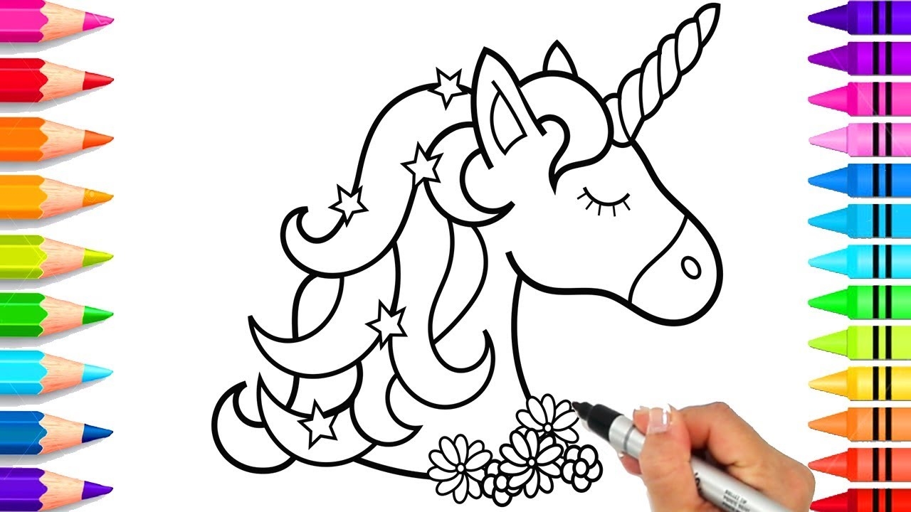 How To Draw A Unicorn For Kids Easy Unicorn Coloring Pages Easy To Draw YouTube How To Draw A Unicorn For Kids Easy Unicorn Coloring Pages Easy To Draw YouTube