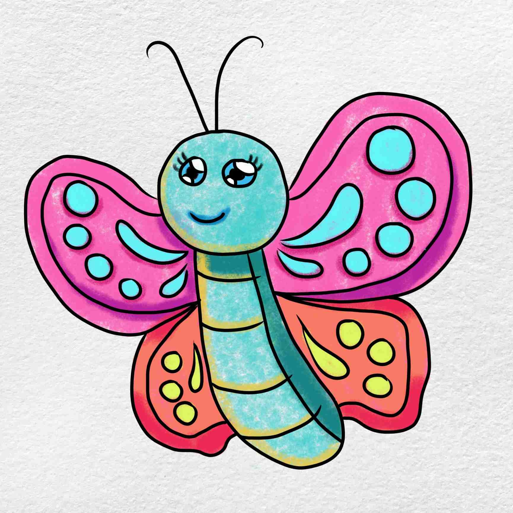 How To Draw Cute Butterfly HelloArtsy How To Draw Cute Butterfly HelloArtsy
