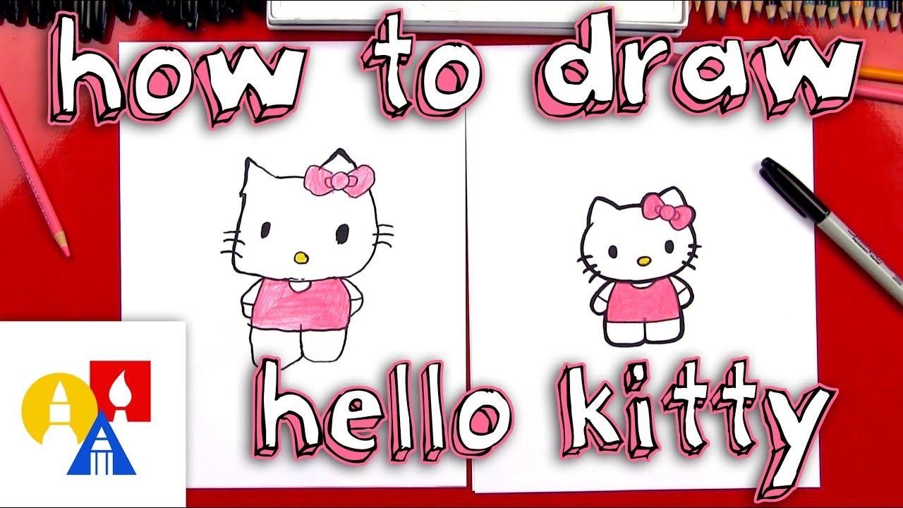 hello kitty drawing with color hello kitty drawing with color
