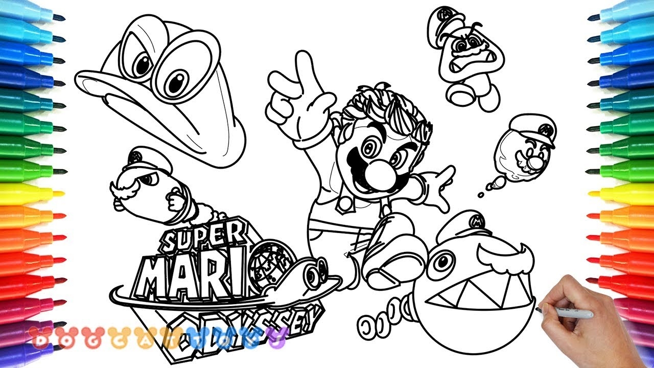How To Draw Mario Odyssey 26 Drawing Coloring Pages For Kids YouTube How To Draw Mario Odyssey 26 Drawing Coloring Pages For Kids YouTube