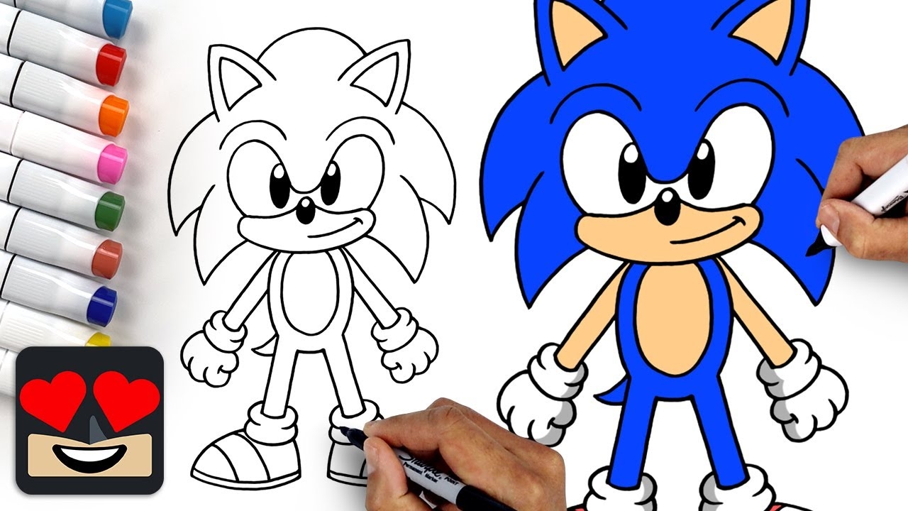 How To Draw Sonic The Hedgehog YouTube