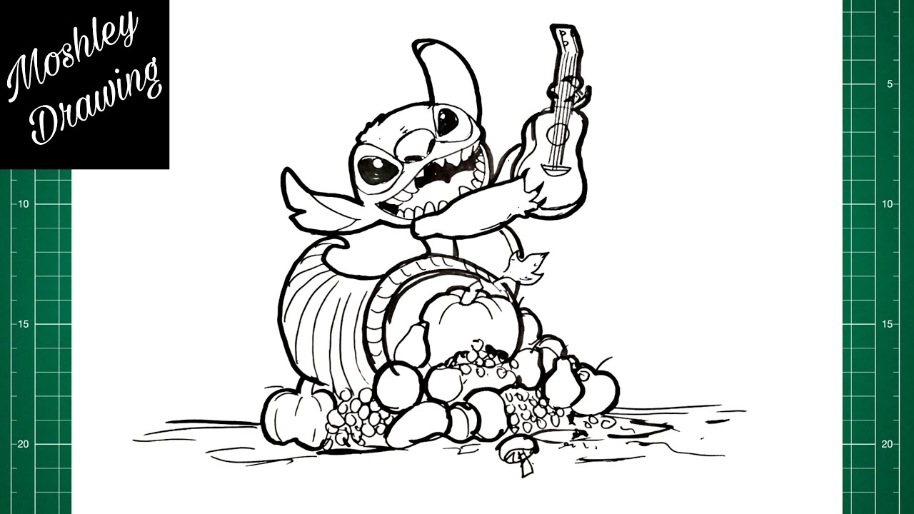 How To Draw Thanksgiving Stitch YouTube How To Draw Thanksgiving Stitch YouTube