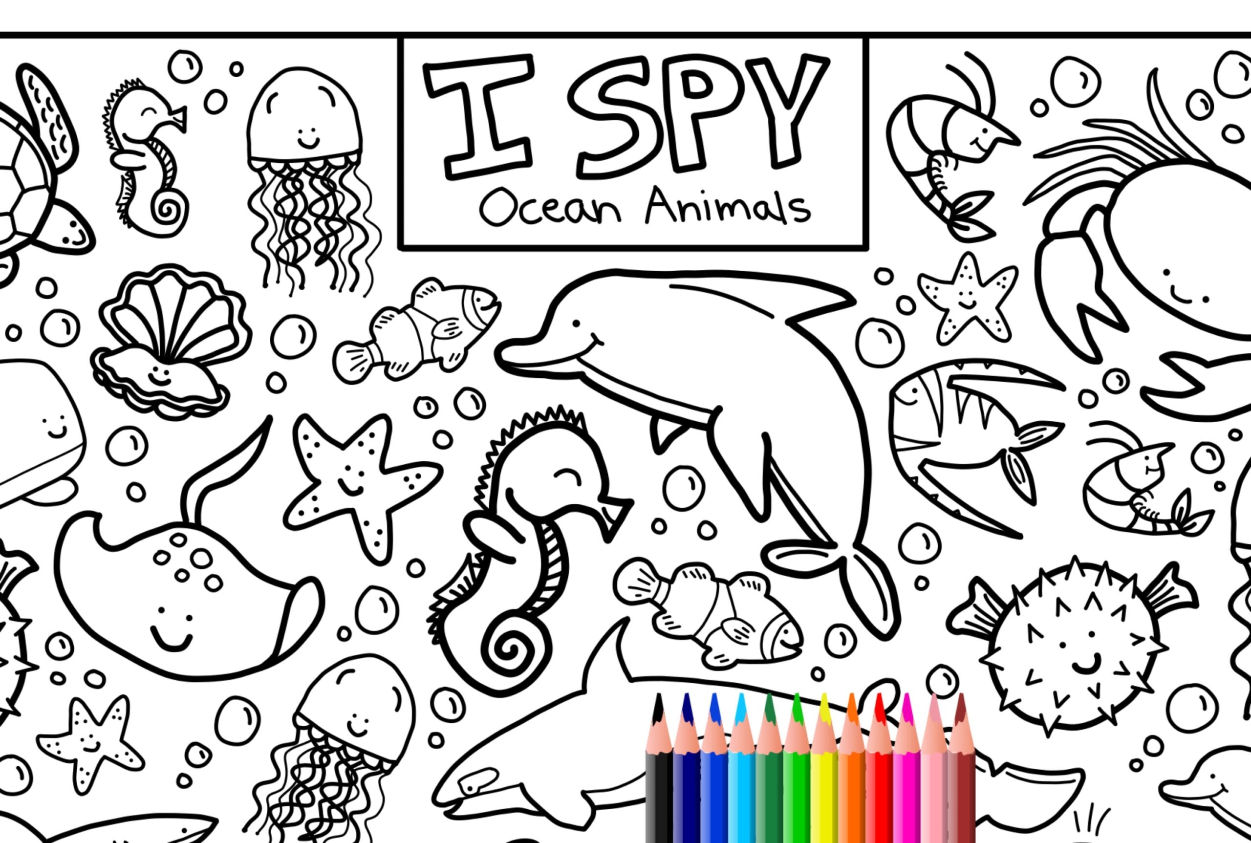 I Spy Ocean Animals Coloring Page Printable Download Colouring Page Kids Search Activity Printout Cute Cartoons Sea Creature Doodles Etsy I Spy Ocean Animals Coloring Page Printable Download Colouring Page Kids Search Activity Printout Cute Cartoons Sea Creature Doodles Etsy
