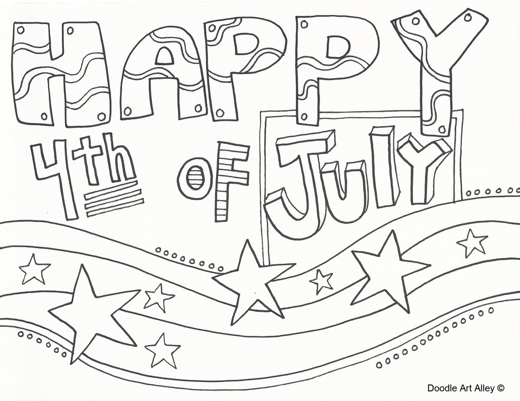 Independence Day Coloring Pages DOODLE ART ALLEY Independence Day Coloring Pages DOODLE ART ALLEY