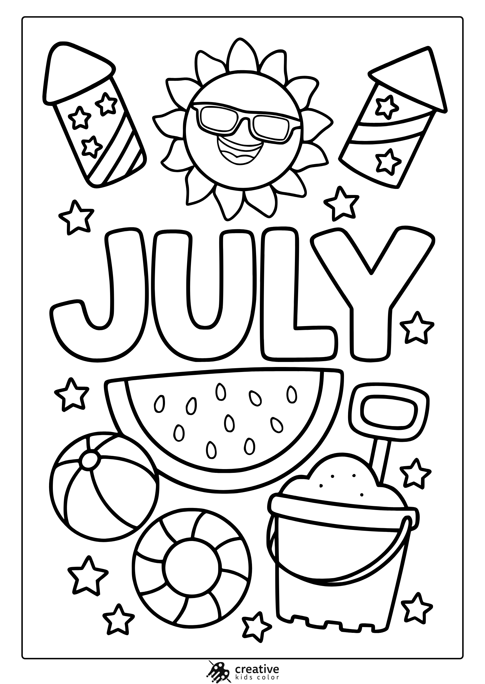 4th of july coloring printables