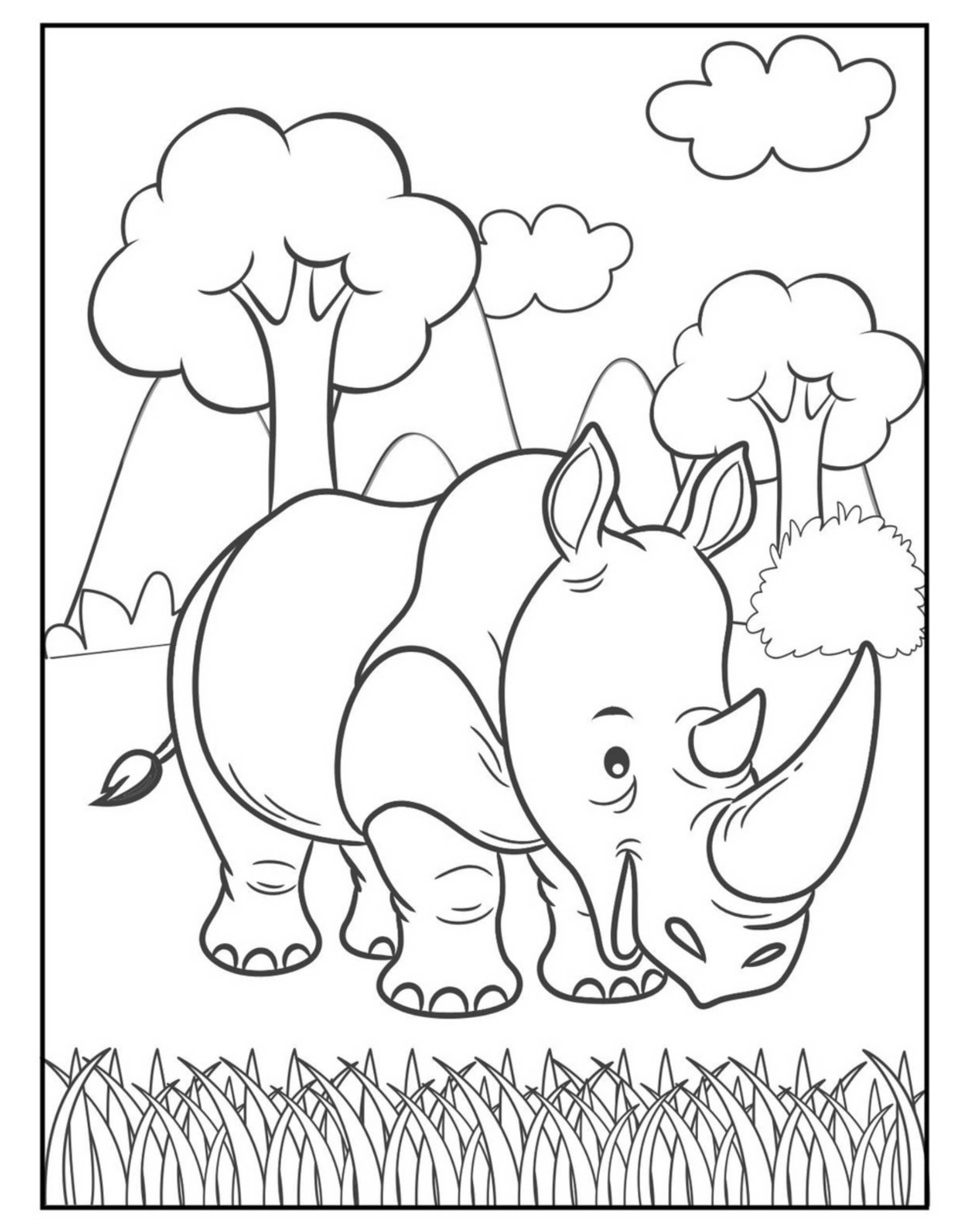 jungle animal coloring pages jungle animal coloring pages