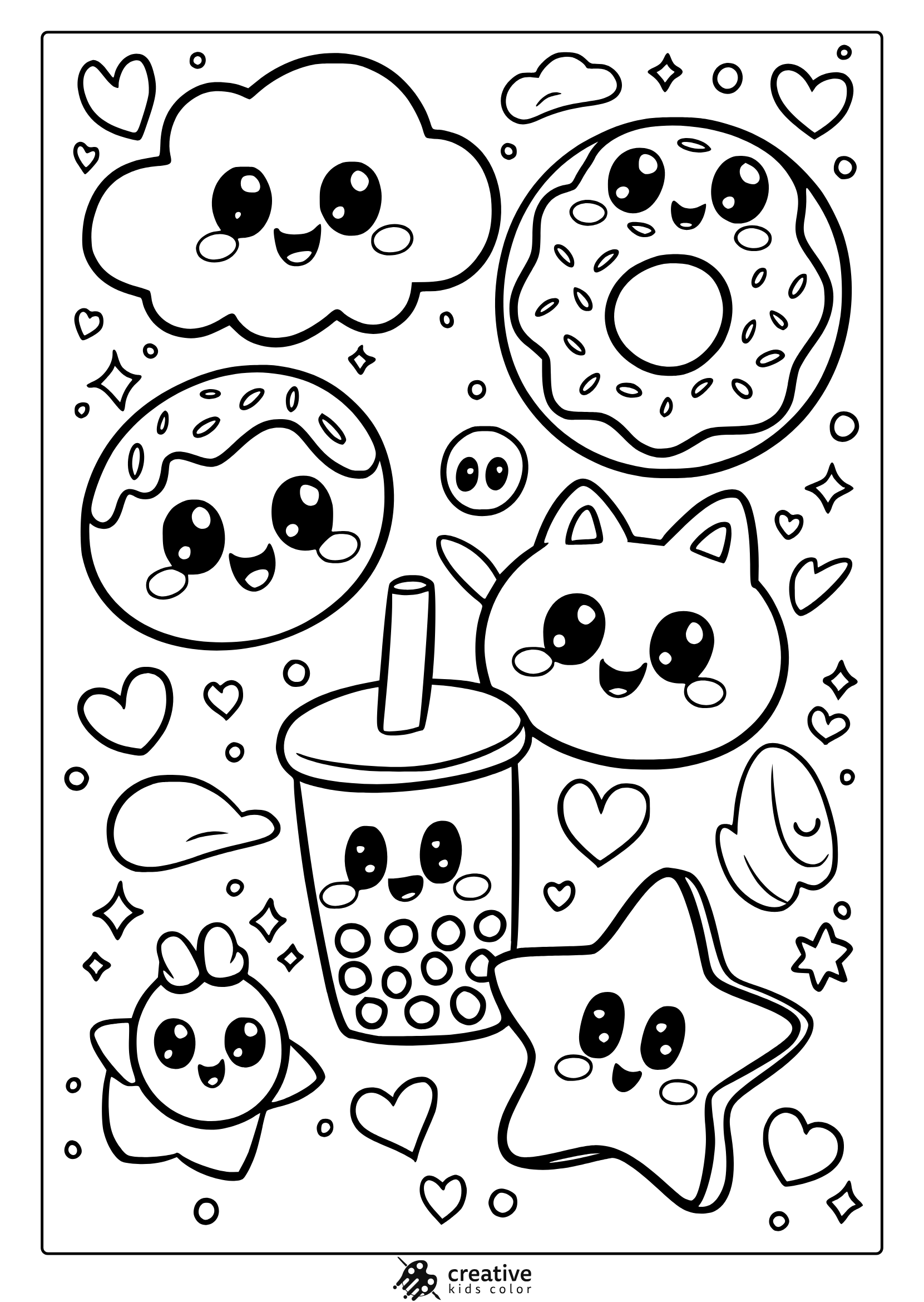 easy cute coloring pages easy cute coloring pages