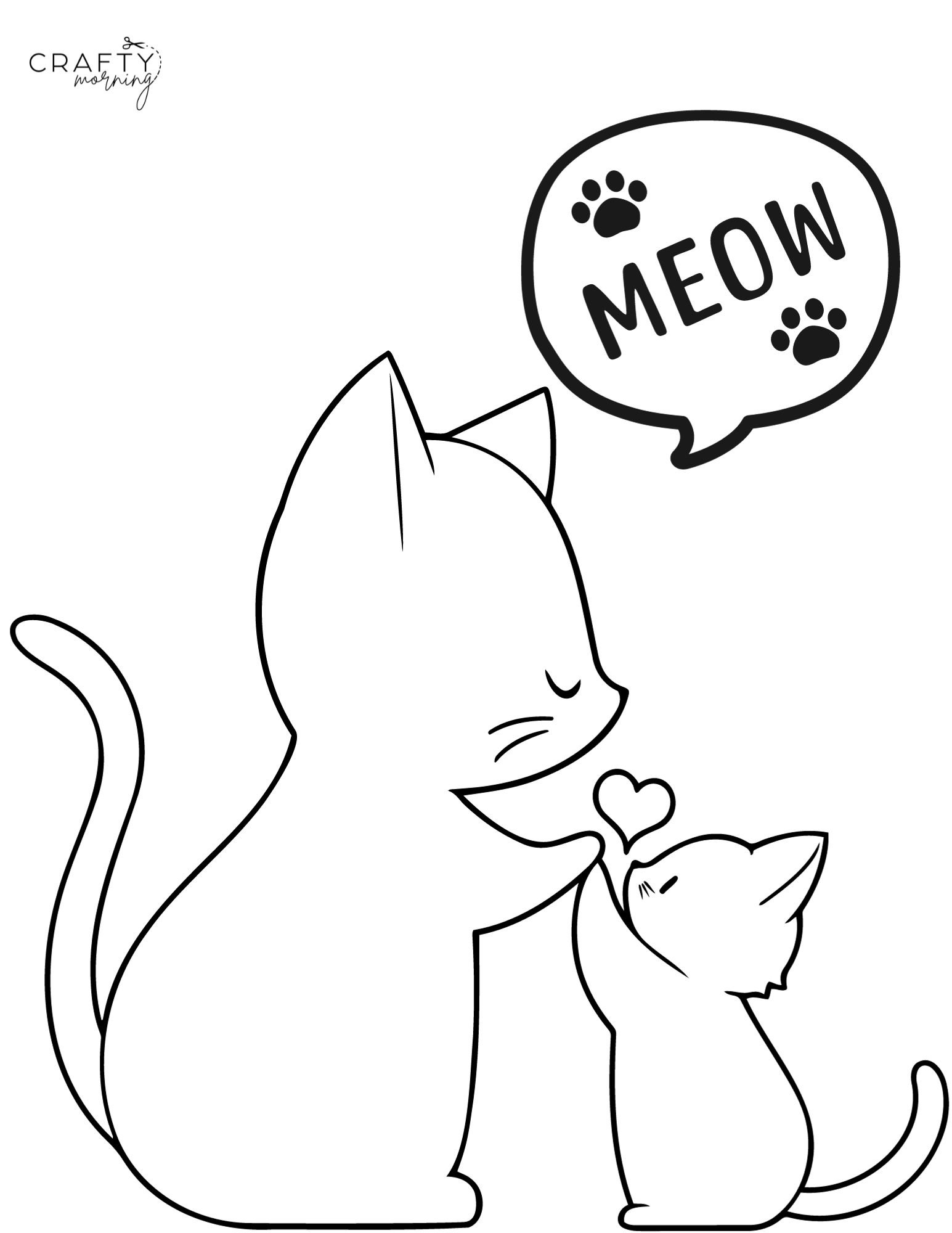 Kitten Coloring Pages To Print Crafty Morning Kitten Coloring Pages To Print Crafty Morning