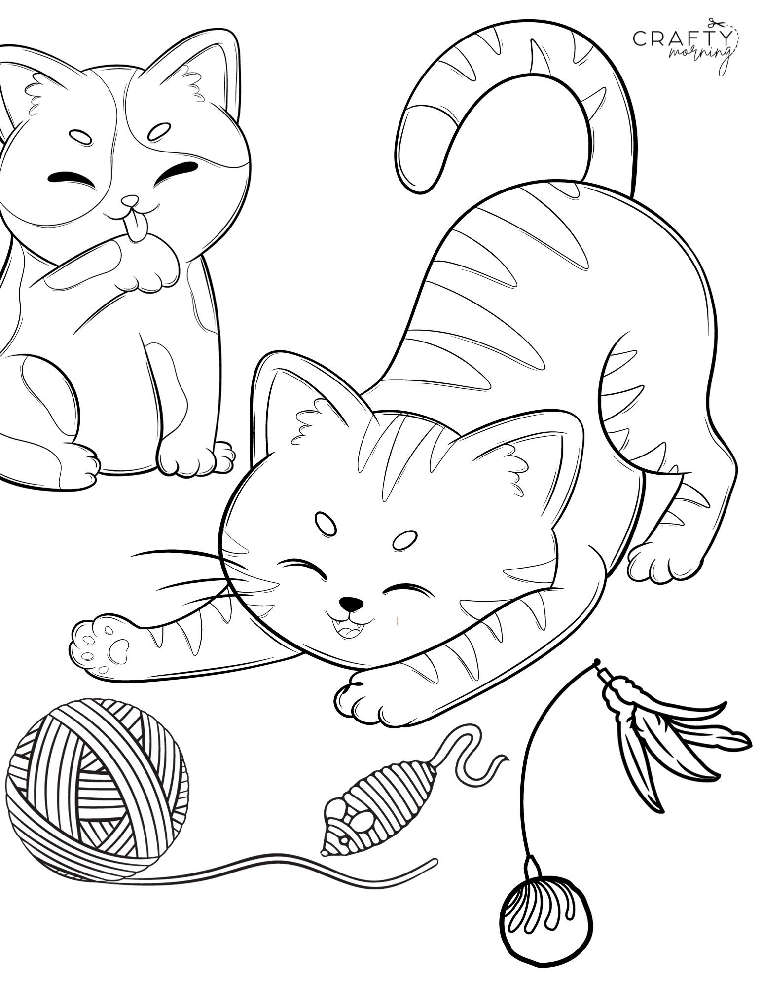 Kitten Coloring Pages To Print Crafty Morning Kitten Coloring Pages To Print Crafty Morning