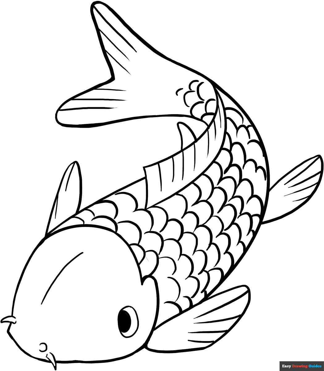 colouring sheet of fish colouring sheet of fish