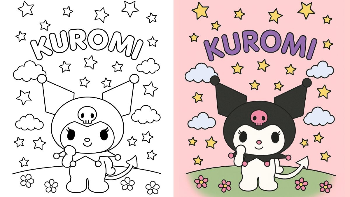kuromi coloring pages printable kuromi coloring pages printable