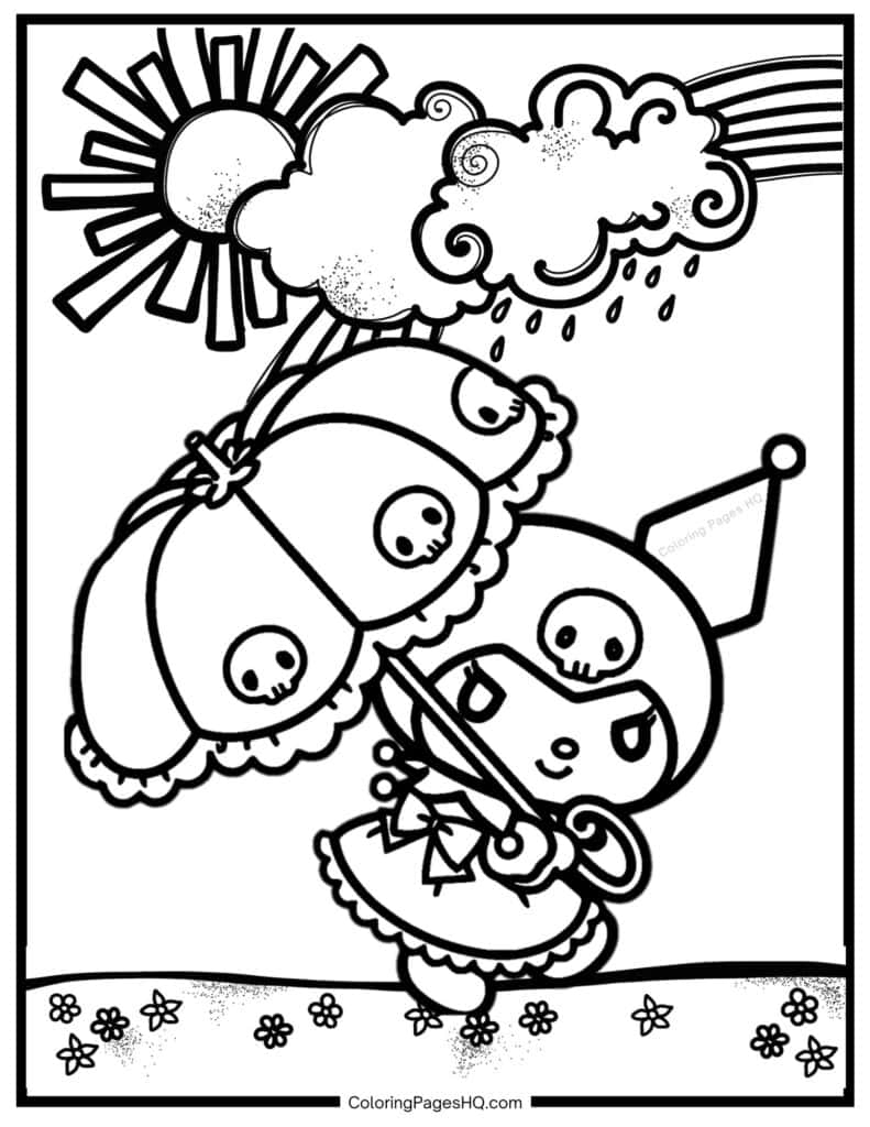 Kuromi Coloring Pages Free PDF Printables Coloring Pages HQ Kuromi Coloring Pages Free PDF Printables Coloring Pages HQ