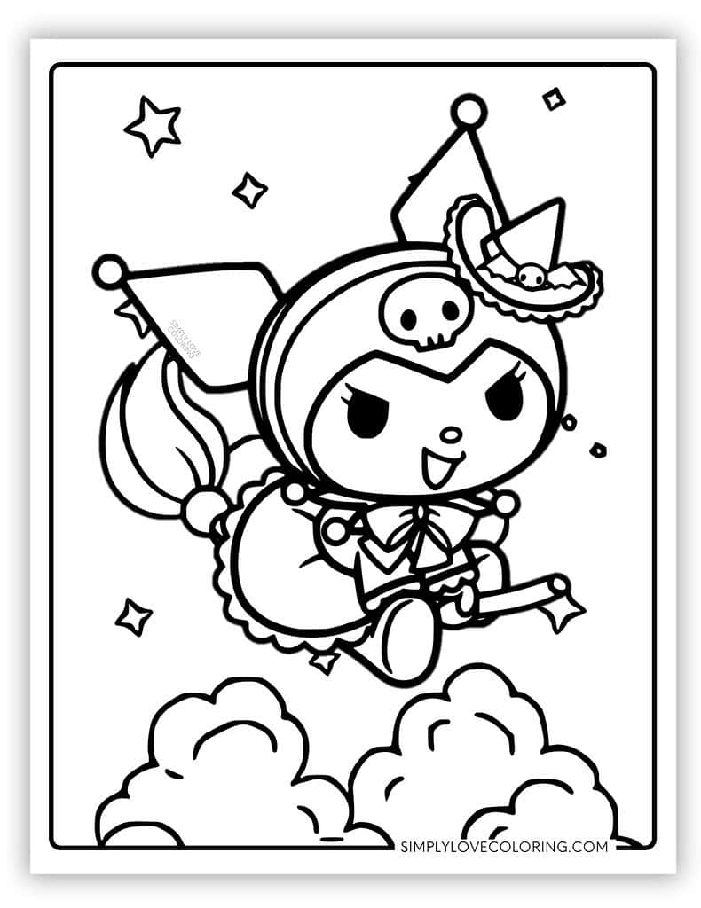 Kuromi Coloring Pages Free PDF Printables Simply Love Coloring Kuromi Coloring Pages Free PDF Printables Simply Love Coloring