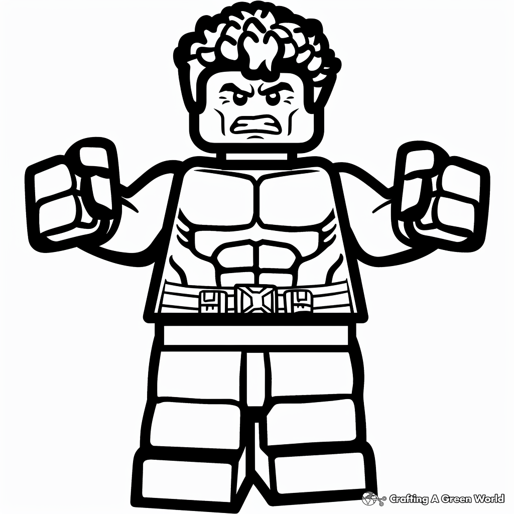 Lego Hulk Coloring Pages Free Printable  Lego Hulk Coloring Pages Free Printable